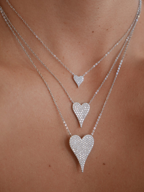 necklace, heart necklaces, rhinestone heat necklaces, big heart necklaces, 925 sterling silver necklaces, waterproof jewelry, statement necklaces, birthday gifts, anniversary gifts, fashion jewelry, designer jewelry, trending accessories, kesley jewelry, affordable jewelry, designer jewelry, luxury necklaces, diamond necklaces with hearts , heart jewelry, love necklaces, love necklace, heart accessories, silver necklace