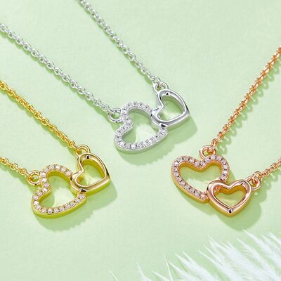 necklaces, silver necklace, gold necklaces, rose gold necklaces, heart necklace