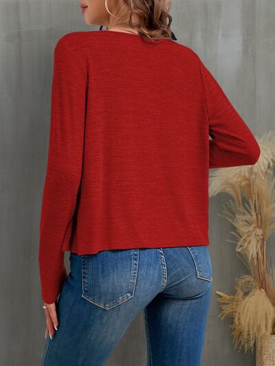 Womens Button Up Open Sweater Long Sleeve Cardigan