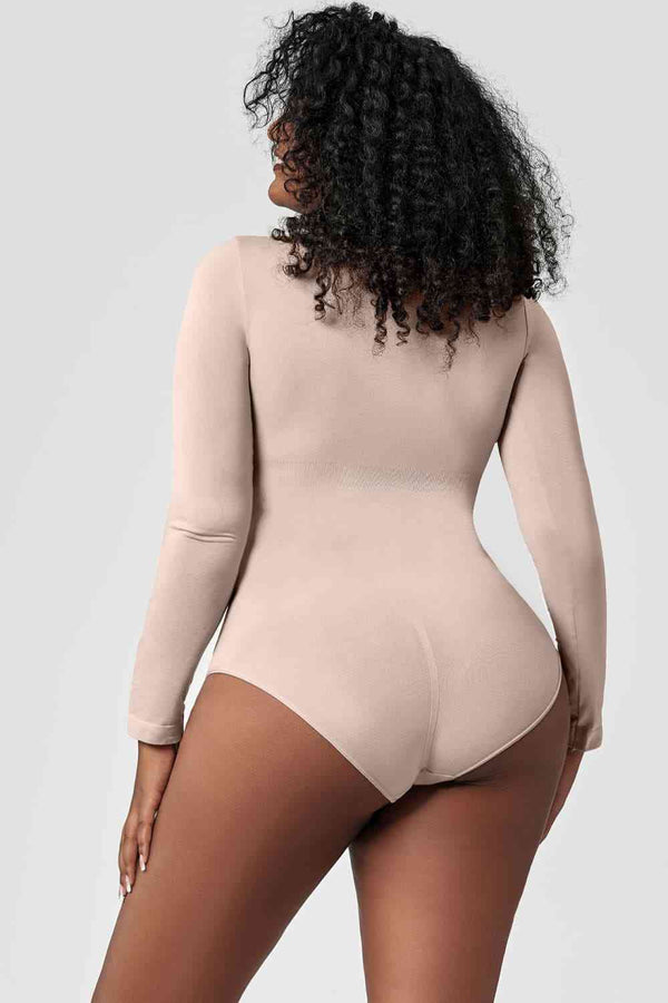 Long Sleeve Shaping Bodysuit Plus Size and petite