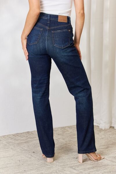 Women’s Blue Jeans Petite and plus Button-Fly Straight Jeans