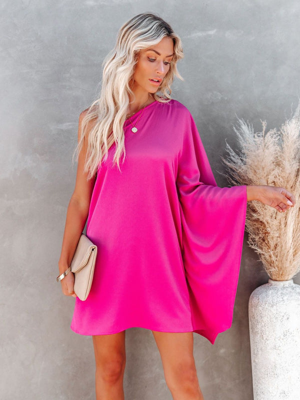 pink dress, pink dresses, nice dresses, clothes for the spring, summer clothes, vacation dresses, party dress, evening dress, short dresses, nice clothes, new fashion, tiktok fashion, one sleeve dresses, mini dress, cocktail dress, work party dresses, dinner date outfit ideas, classy dresses, classy clothes, hot pink dress, kesley boutique, clothes for cheap, birthday outfit ideas, sexy dresses, chic dresses, big sleeve dresses