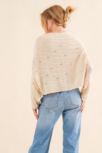 Women's Casual Dolman Sleeves Sweater