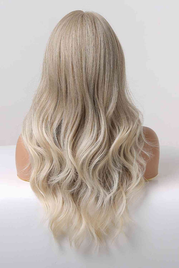 Medium Blonde Highlights Wig, 13*2" Lace Front Wigs Synthetic Long Wave 24" 150% Density in Medium Blonde Highlights
