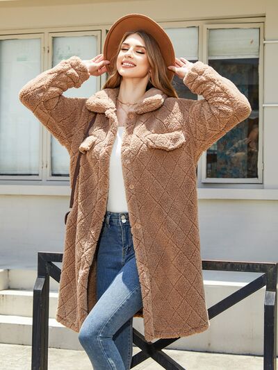 Jackets, outerwear, women’s fashion, cute clothes, women’s clothing, women’s coat, brown coat, brown jacket, furry coat, pretty coat, pretty textured jacket