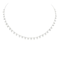 Fashionista Charm Necklace,  925 Sterling Silver Zircon Adjustable Luxury Fashion Dainty Necklace