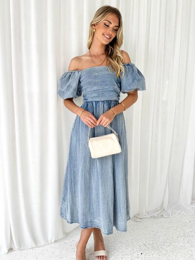 clothes, denim dress, denim dresses, dresses for the spring, summer dress, vacation dresses, nice dresses, nice clothes, off the shoulder dresses, casual dresses, casual off the shoulder dress, new womens fashion, trending dresses, trending fashion, tiktok fashion, outfit ideas, day party dresses, dresses for moms, classy dresses, jean dress, birthday outfit ideas, birthday dress, fashion 2024, fashion 2025, tiktok fashion, cheap dresses, kesley boutique, outfit ideas