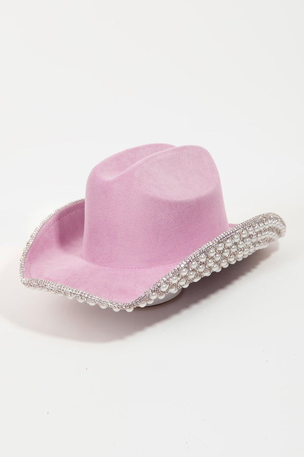 cowboy hats, nice hats, cute hats, barbie hat, barbie accessories, cowboy hats with pealrs, pink hats, nice hats, cool hats, new women's fashion, pink barbie costume, hat with pearls, bridesmaids gifts, birthday gifts, anniversary gifts, nice gifts