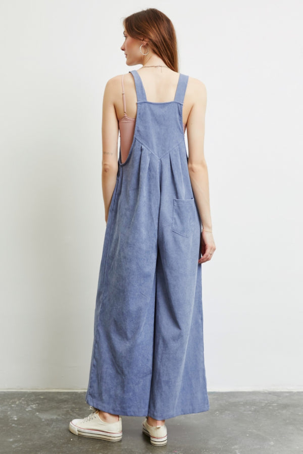 Wide Leg Overalls with Pockets Women's Fashion Petite and Plus Size Jumpsuits and Overalls