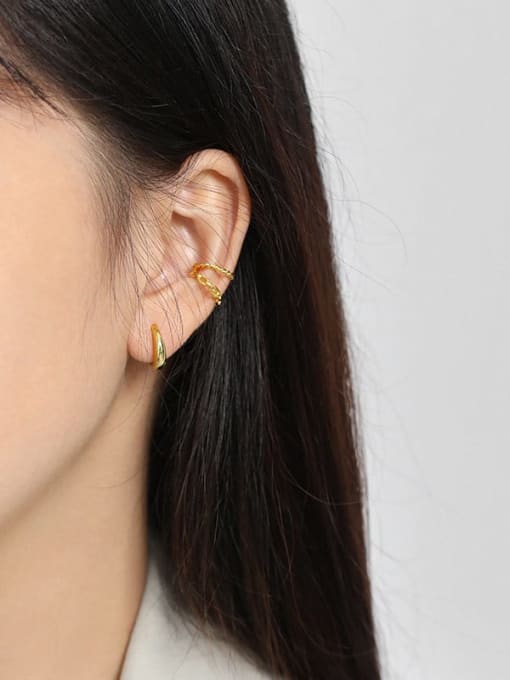 gold plated earrings, hoop earrings for sensitive ears, hypoallergenic, nickel free, chunky hoop huggie earrings, designer waterproof earrings, huggies, gold huggie .925 sterling silver earrings, 